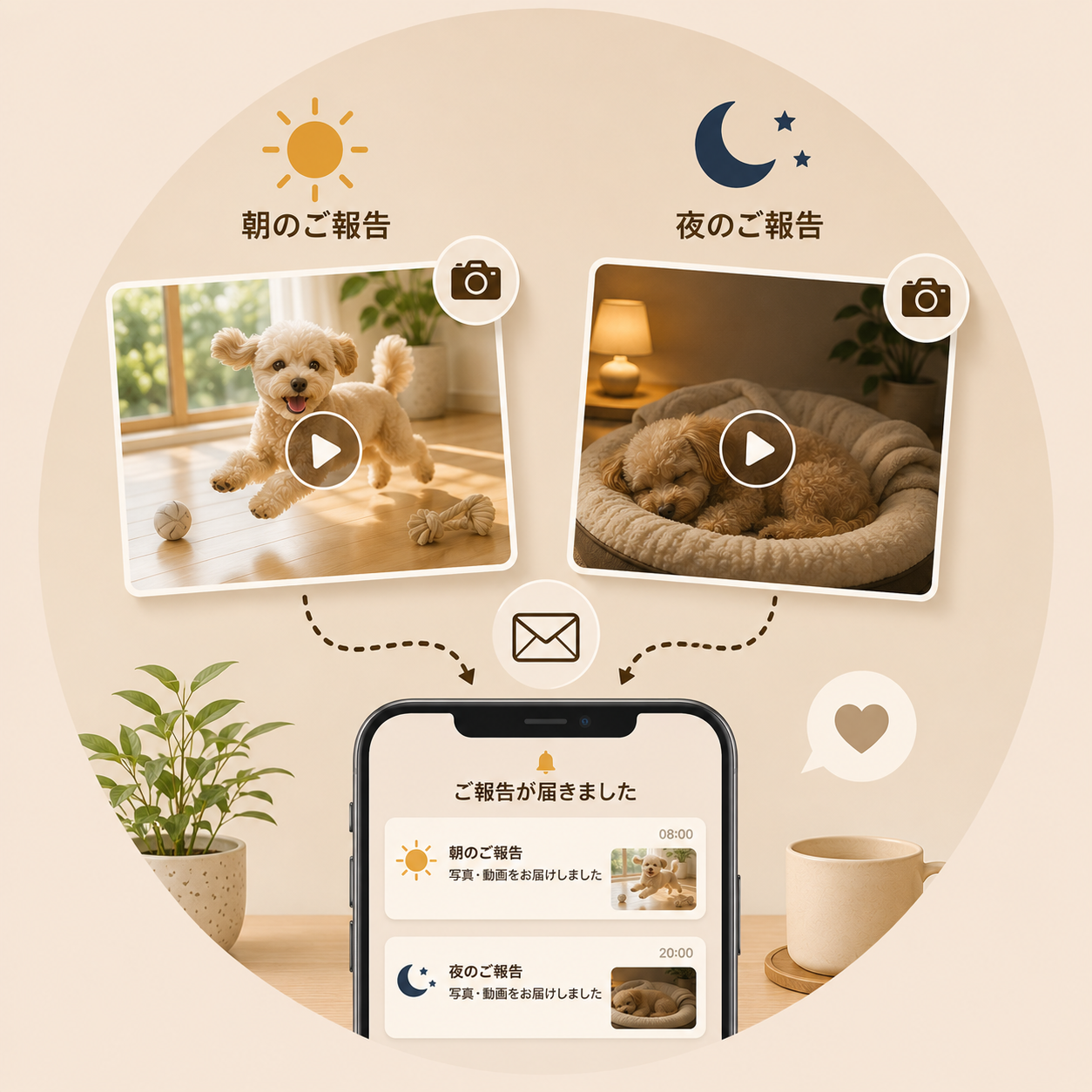 朝・晩2回のご報告